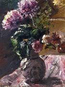Lovis Corinth Chrysanthemums and Roses in a France oil painting artist